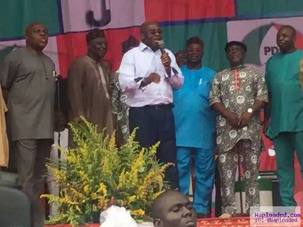 Photos: PDP sacks Alimodu Sheriff, appoints Makarfi, Obi as caretaker committee Chairman, Secretary